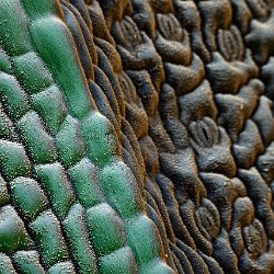 Flax (Linnen)  Leaf upperside Field-of-View: 236x369 micron : falx, linnen, plant, leaf, upperside, wax, cristals, stomata